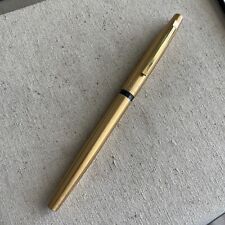 Vintage PENTEL Rolling Writer R6 Gold Rollerball Black Pen Japan READ picture