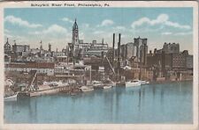 c1920s Postcard Schuykill River Front Harbor Dock Philadelphia, PA 5269.4 picture