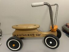 I'm A Toys R Us Kid Vintage Wooden Ride-On Bicycle Toy Child-size picture