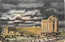 Hotel Traymore night scene, Atlantic City, N.J.-antique divided postcard picture