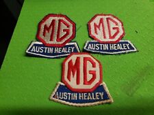 Vintage MG Austin Healey Patch Set 3pc. picture