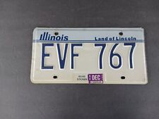 1984 Illinois IL License Plate EVF 767 picture