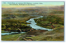 c1950's Circle Point on Lewiston Hill Highway Lewiston Idaho ID Postcard picture