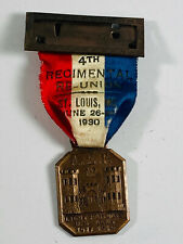 1930 A.E.F. Regimental Reunion Ribbon Medal AEF 12 1917-1919 St. Louis MO picture