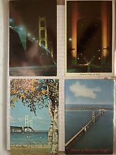 Mackinac Mackinaw Bridge Michigan 24 vintage postcard lot A picture