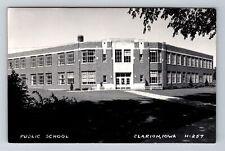 Clarion IA-Iowa RPPC, Public School Building, Real Photo c1950 Vintage Postcard picture