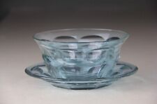 Vintage Moser Alexandrite Glass Bowl & Under Dish Signed-Glows picture