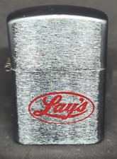 Vintage Lay's Meats Co. Logo Advertising Metal Lighter Chorme picture