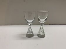  2 Lot Holmegaard Princess Cordial Shot Glasses Tall Mid Century  picture