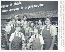 1987 Press Photo Publix Grocery Store Workers 1980s Plantation Florida picture