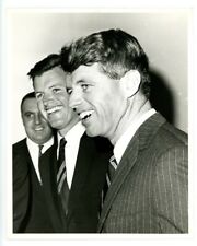 ROBERT F KENNEDY, TED KENNEDY original 1965 news photo picture