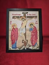 7x9 Orthodox Byzantine Icon of the Crucifixion picture