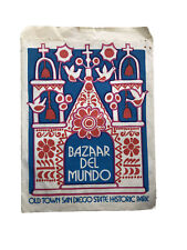 Vintage Bazaar Del Mundo San Diego 1980s 80s Paper Bag  picture