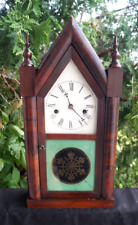 Antique 1860s Gilbert Steeple Cathedral Mantle Clock - WORKS - SEE VIDEO - READ picture