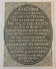 1880 magazine engraving ~ OUR FATHER WHO ART IN HEAVEN Lord's Prayer picture