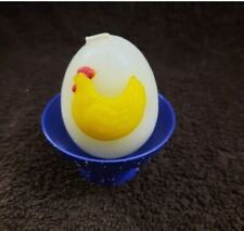 Vintage Avon Country Fresh Candle Chicken Egg In Egg Cup 1985 Easter Decor NOS picture