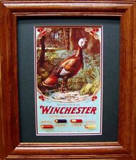 Vintage Rare Winchester Turkey Old Time Advertising Poster 