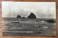 1913 Seal Rock Netarts Beach Tillamook Oregon OR RPPC Postcard Bayocean Postmark picture