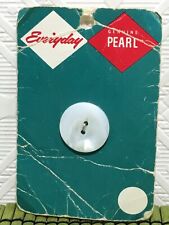 Vintage Genuine Pearl Button Everyday Round 2 Hole 7/8