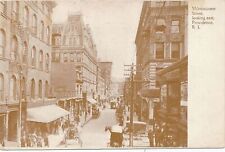 PROVIDENCE RI - Westminster Street Looking East Highly Embossed Postcard - udb picture