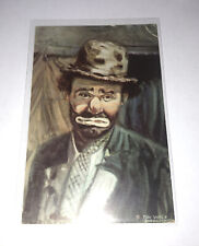Vintage Postcard World Famous Emmett Kelly Circus Clown Ray Wolf Artist 1955 PM picture