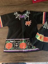 Vintage Child  WITCH HALLOWEEN  Costume Dress Pullover Includes Hat picture