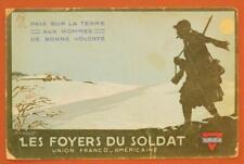 WWI YMCA France & America United Postcard Peace on Earth Good Will to Men B2S2 picture