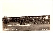 C.1930s RPPC Camp McCoy WI Army Artillery Cannon Drill Wisconsin Postcard A335 picture