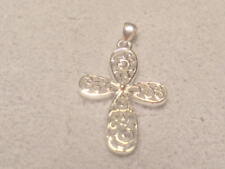 RELIGION SPIRITUALY CHRISTIANITY Cross  Pendant .925 STERLING SILVER  21 picture