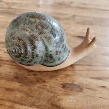 Vtg Stoneware Ceramic Snail Figurine MADE IN JAPAN 6.5