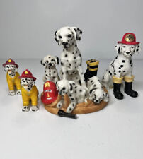Lot of Fire Station Dalmatian Resin Figurine Dogs--and Fire Station Puppies picture