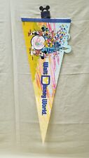 Vintage 1990s Walt Disney World 20 Magical Years Mickey Mouse Pennant picture