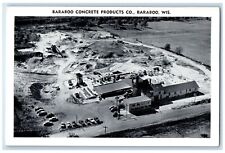 1954 Aerial View Baraboo Concrete Products Co. Baraboo Wisconsin WI Postcard picture