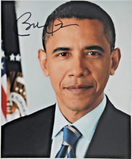Authentic BARACK OBAMA 44th President , Signed Autograph 8.5”x 9.5” Photo picture