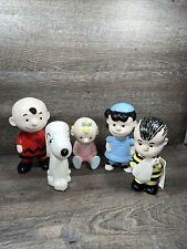 Peanuts Ceramic Figurines Charlie Brown Linus Lucy Baby Sally Snoopy 60-70s ? picture