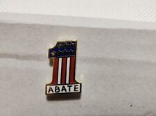 ABATE MOTORCYCLE #1 YEAR MEMBER SCREW BACK PIN HAT PIN, TIE TACK, VEST PIN picture