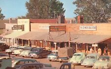 Postcard Antique Vintage Litho c1940s WALL DRUG STORE at Wall, S.DAKOTA Cars  picture