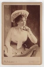 KATE CLAXTON: STAGE ACTRESS ASSOCIATED WITH DEADLY THEATRE FIRE : CABINET CARD picture
