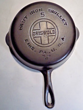 Nice Griswold No.5 724C Large Block Cast Iron Skillet-Flat picture