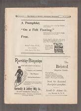 1892 ALFRED DOLGE'S Celebrated FELT SLIPPERS/SHOES Magazine AD ~ BRISTOL Camera picture