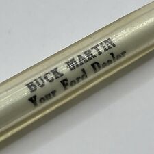 VTG c1950s/60s Ballpoint Pen Buck Martin Ford Dealer Sylvia Kansas picture