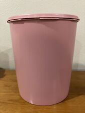 Vintage Tupperware Large Stackable Nesting Canister #1339 Pink Dusty Rose w Lid picture