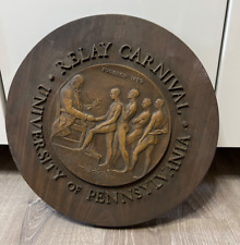 RARE UNIVERSITY OF PENNSYLVANIA RELAY CARNIVAL  AWARD PLAQUE, NUDE MALE RUNNERS picture