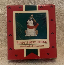 1986 Hallmark Keepsake Puppy's / Dog's Best Friend Ornament - New picture