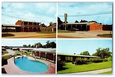 c1960s Chateu Charles Highway Motel Lake Charles Louisiana LA Pool View Postcard picture