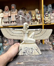 Ancient Egyptian Antiquities Rare Statue Goddess Winged Isis Egyptian Antique BC picture