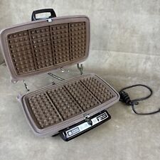 Vintage GE General Electric Chrome AUTOMATIC GRILL WAFFLE BAKER Model No. 14G44T picture