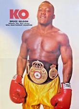 1996 Vintage Magazine Poster Bruce Selson Heavyweight Boxing Champion picture