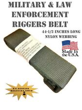 Military Law Enforcement Rigger's Belt, Gray 44-inch length NSN 8415-01-480-0462 picture