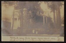 RPPC Children Standing in Front of Large Family House 1907 picture